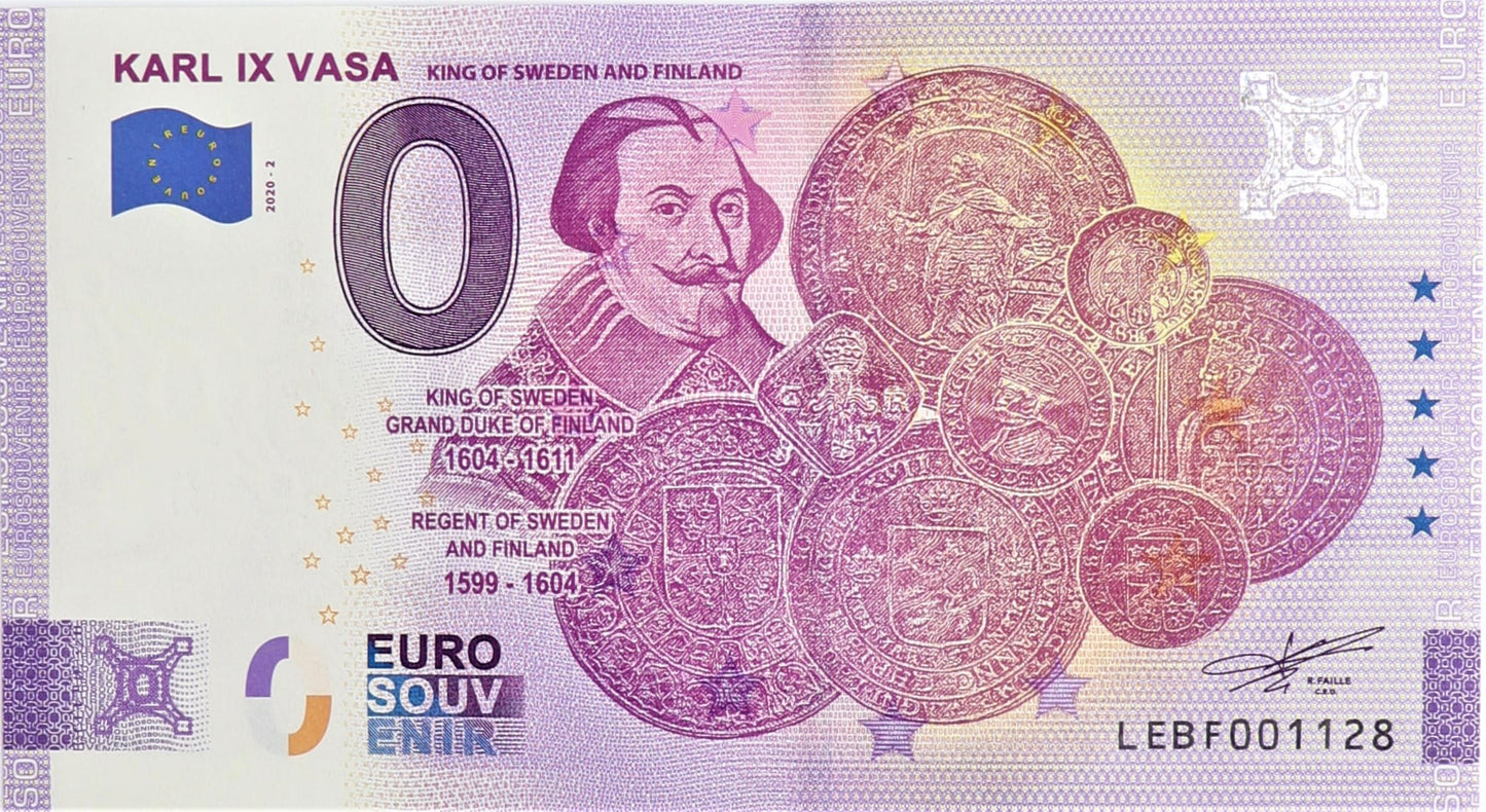 0 Euro - Karol IX Waza - Finlandia - 2020