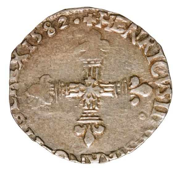 1/4 ecu 1582 Henryk Walezy Francja Rennes