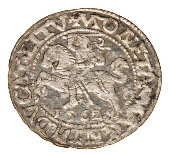 Półgrosz 1562 Zygmunt II August Litwa Wilno