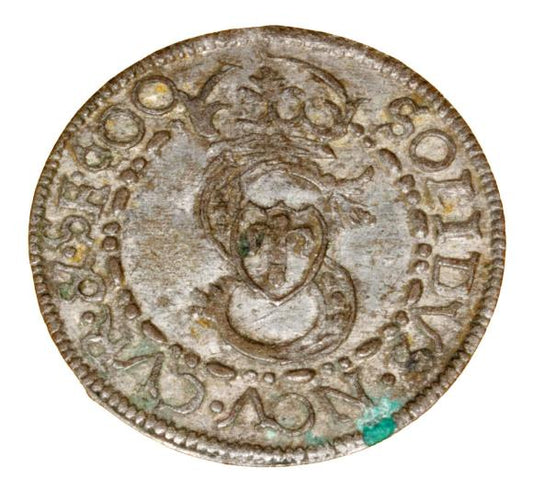 Szeląg 1600 Fryderyk i Wilhelm Kettler Księstwo Kurlandzkie Mitawa