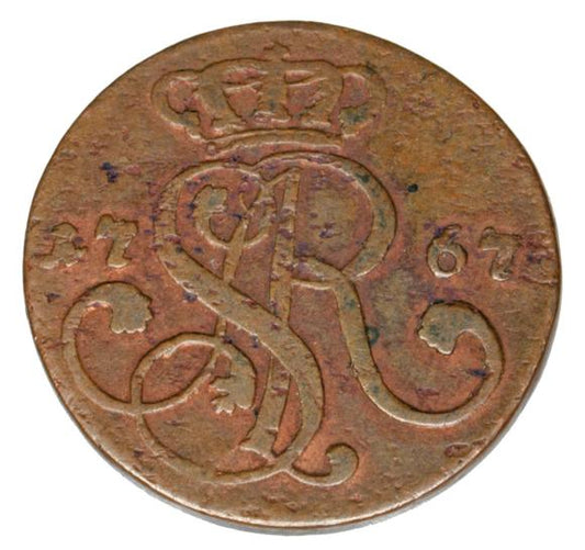 Grosz 1767 Stanisław August Poniatowski Polska Kraków