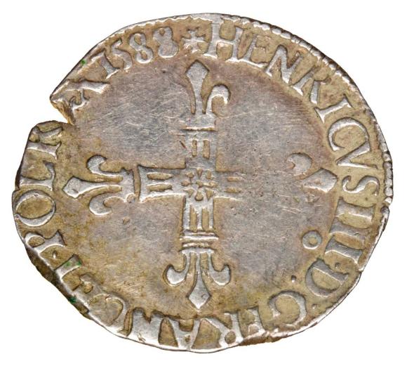 1/4 ecu 1588 Henryk Walezy Francja Rennes