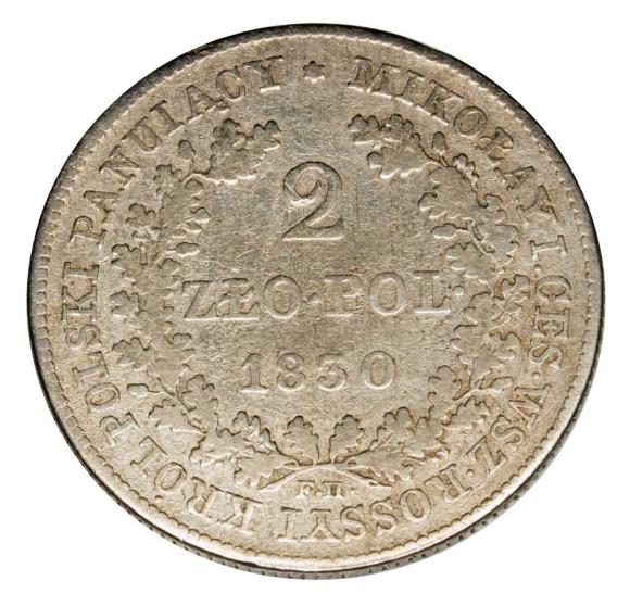 2 złote 1830 Mikołaj I Romanow Królestwo Polskie Warszawa